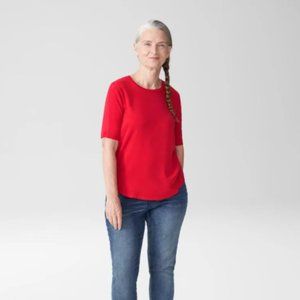 UNIVERSAL STANDARD Arvo Cupro Mix Tee Red 2X 30/32